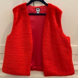 Busy Bees Faux Fur Vest